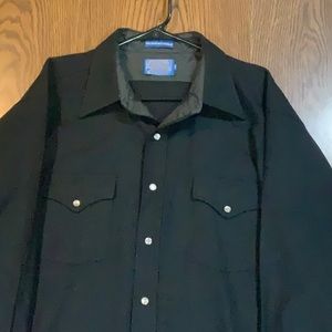 Vintage Pendleton Western Wool Men’s Shirt XL Long Black